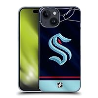 Head Case Designs Officially Licensed NHL Jersey Seattle Kraken Hard Back Case Compatible with Apple iPhone 15