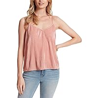 Jessica Simpson Womens Ribbed Camisole Tank Top Pink XL