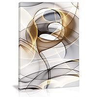 Abstract Wall Art Modern Abstract Wall Decor Gray And Gold Canvas Picture Painting Kitchen Prints Pictures for Home Living Dining Room