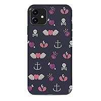 Hearts and Anchors Microfiber Case Shockproof Phone Case Cover Print Phone Cover for iPhone 11