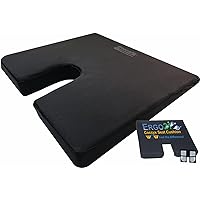 LiquiCell Coccyx Seat Cushion, Aid for Tailbone Pain Relief, Sciatica Pain, Back Support | Donut Like Butt Pillow for Long Hours Sitting at Home/Office Chair (17.5