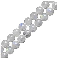 1 Strand Adabele Natural Blue Moonstone Healing Gemstone 10mm Loose Round Stone Beads (34-37pcs) for Jewelry Craft Making GY30-10