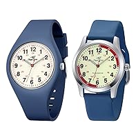 SIBOSUN Nurse Watches for Medical Students, Doctors,Women Men Unisex Easy to Read Dial Military Time Second Hand Water Resistant Silicone Band