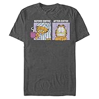 Nickelodeon Big & Tall Garfield Coffee Men's Tops Short Sleeve Tee Shirt
