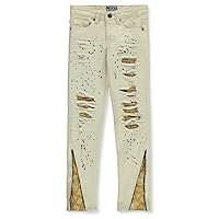 Rock Salt Boys' Fashion Rip Jeans - Bone, 8