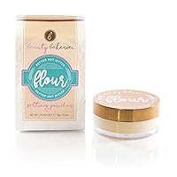 Flour Setting Powder, Finishing Powder for Setting Foundation Makeup in Place, Cassava (Yellow), 0.5 Ounce