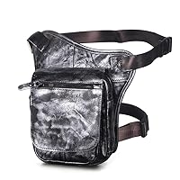 Small Travel Courier Bag Belt Bag Drop Leg Bag Outside Fanny Pack (Color : D, Size : Uniform size)