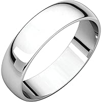 Sterling Silver Round Edge 5mm Ring Personalized