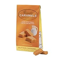 J Morgan Confections Heavenly Caramels, Butter Flavor (4.7 oz bag); Gourmet, Artisan Soft and Chewy Butter Caramel Candies, Creamy and Smooth, Hand-Crafted Golden Treats