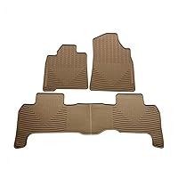 Car Floor Mats Car Mat Rugs Carpet Compatible with Land Cruiser 100 Left Hand Drive (Color : Beige)