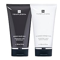 TEMPLESPA | GREAT HAIR DAY | Good Hair Day and In Good Condition Bundle, Luxury Shampoo and Conditioner for Healthy Glossy Hair, Free from Parabens, Phthalates and Sulphates, Vegan 2 x 5.0 fl.oz.