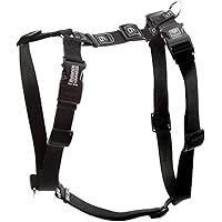 Blue-9 Buckle-Neck Balance Harness, Fully Customizable Fit No-Pull Harness, Ideal for Dog Training and Obedience, Made in The USA, Black, Large