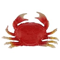 8.7 inch Big Artificial Crab Decoration Fake Sea Creatures Plastic Animal Figures Model for Home Party Christmas Display