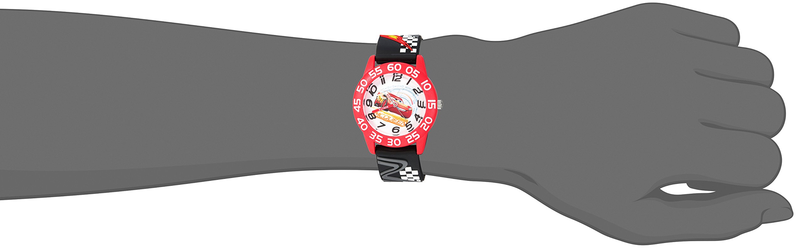 Disney Cars Kids' Plastic Time Teacher Analog Quartz 3D Strap Watch