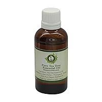 R V Essential Pure Tea Tree Essential Oil 50ml (1.69oz)- Melaleuca Alternifolia (100% Pure and Natural Therapeutic Grade)