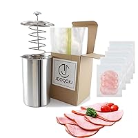  Madax Ham Maker - Stainless Steel Meat Press for Making Healthy  Homemade Deli Meat with Thermometer and Cooking Bags: Home & Kitchen