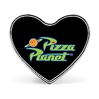 Pizza Planet Brooch Pins Buttons Badges No Sew Lapel for Shawl Coat Unisex Heart
