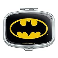 Batman Classic Bat Shield Logo Rectangle Pill Case Trinket Gift Box