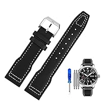 Genuine Leather Watch Strap for IWC Pilots Little Prince Male Mark 18 Big Fly Portugal Soft Comfortable Watchband 20mm Wristband