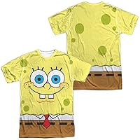 Popfunk Classic Spongebob Squarepants Unisex Adult Halloween Costume T Shirt (Front/Back)