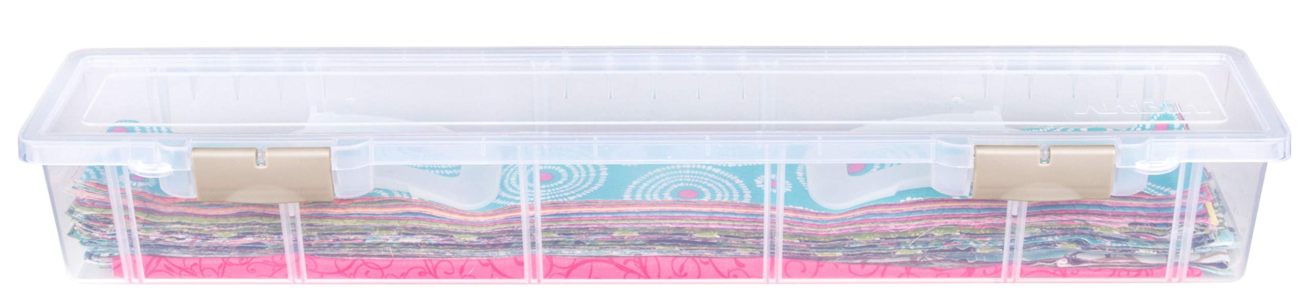 ArtBin 6999AB Fabric Strip Case - Crafts, Quiliting & Sewing Organizer, [1] Plastic Storage Case, Clear