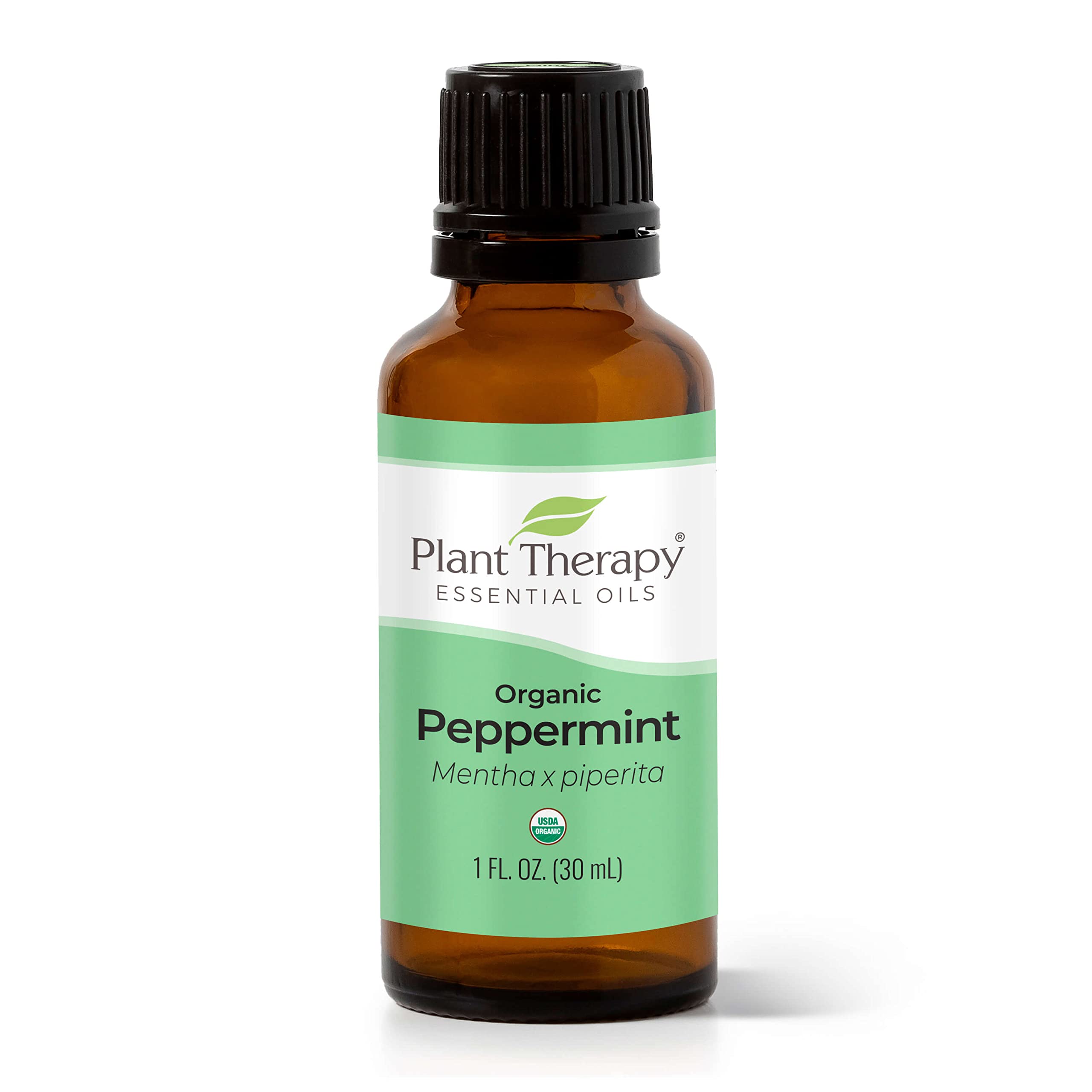 Plant Therapy Organic Peppermint Essential Oil 100% Pure, USDA Certified Organic, Undiluted, Natural Aromatherapy, Therapeutic Grade 30 mL (1 oz)