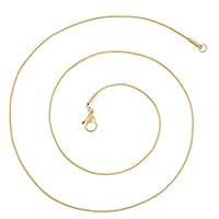 Aurelia Mae Rhodium / 18K Gold Plated 1mm Dainty Snake Chain Necklace Long Snake Chain Layering Necklaces