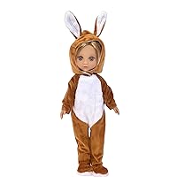 14 Inch Doll Clothes- Brown Bunny Costume Fits 14.5 Evia's World Dolls