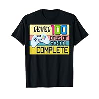 Retro 100 days of school Funny game for team teacher student T-Shirt
