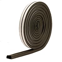 Multipurpose All Seasons Marine Door and Window Weather Seal Strips, Felt, Black - MD Building Products 01025