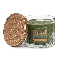 Scented Candles Honeycomb Glass Premium Handcrafted Beeswax Blend 3-Wick Candle, 12-Ounce, Hosta