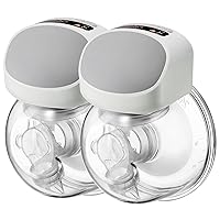 DOOOB Wearable Breast Pump, S10 Pro Electric Breast Pump,Portable Electric Breast Pumps for Breastfeeding with 2 Modes,9 Levels,LCD Display,Memory Function Rechargeable ,24mm Flange, 2 Pack