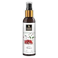 Good Vibes Pomegranate Glow Toner | Natural Anti Ageing Hydrating Lightweight Moisturizing Face Spray Toner for All Skin Types | No Alcohol, Parabens & Sulphates (200 ml/6.76 Fl Oz)