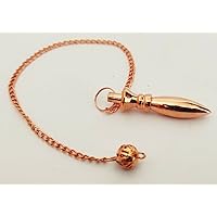 Copper Metal Pointed Pendulum Healing Dowsing Metaphysical Divination Speech Therapy Pendant Pointed