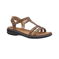 CUSHIONAIRE Women's Bamboo comfort footbed Sandal with +Comfort
