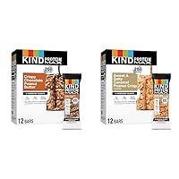 KIND Protein MAX Crispy Chocolate Peanut Butter & Sweet & Salty Caramel Peanut Crisp High Protein Snack Bars, 20g Protein, Keto Friendly, 12 Count Boxes