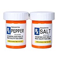 Pacific Giftware RX Pharmacy Presciption Bottles Ceramic Magnetic Salt and Pepper Shaker Set