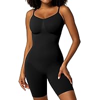 Niidor Women Bodysuit Seamless Wear Ribbed Shapewear Body Sleeveless One Piece Jumpsuits, Tummy Control Thong Body Shape