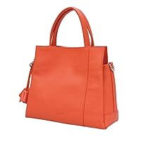 Balcos Women's Genuine Leather Handbag Shoulder Bag with Charm 2-Way Lulu