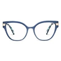Peepers by PeeperSpecs Oprah's Favorite Women's Marquee Cateye Blue Light Blocking Reading Glasses - Frost/Blue Quartz +1.25