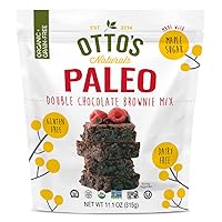 Otto's Naturals Paleo Double Chocolate Brownie Mix - Organic, Gluten-Free, Nut Free, Non-GMO Verified, Made with Organic Cassava Flour - 11.1 Ounce Bag (Paleo Brownie Single)