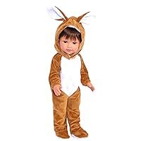 Bunny Costume Fits 18 Inch Dolls- Fits Kennedy and Friends Dolls (Brown Bunny Costume)