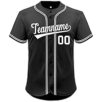 Custom Baseball Jersey Hipster Button Down Shirts Personalized Stitched Letters Number for Men/Women/Youth