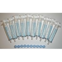 ExactaMed Oral Liquid Medication Syringe 10cc/10mL 10/PK Clear Medicine Dose Dispenser With Cap Exacta-Med BAXTER Comar Latex Free