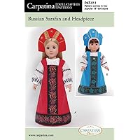 Russian Sarafan and Headpiece - Paper Pattern for 18