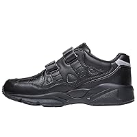 Propet Womens Stability Walker Strap Walking Walking Sneakers Shoes - Black