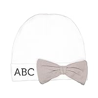 Embroidered Personalized Baby Rib Bow Hats