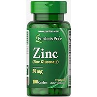 Puritan's Pride Zinc Chelate 50 mg 100 Tablets