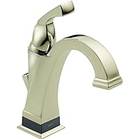 Delta Faucet 551T-PN-DST Dryden Single Handle Centerset Bathroom Faucet with Touch 20.XT Technology, Polished Nickel,7.88 x 1.63 x 5.38 inches