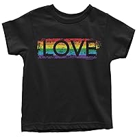 Threadrock Kids Gay Pride Rainbow Love Toddler T-Shirt